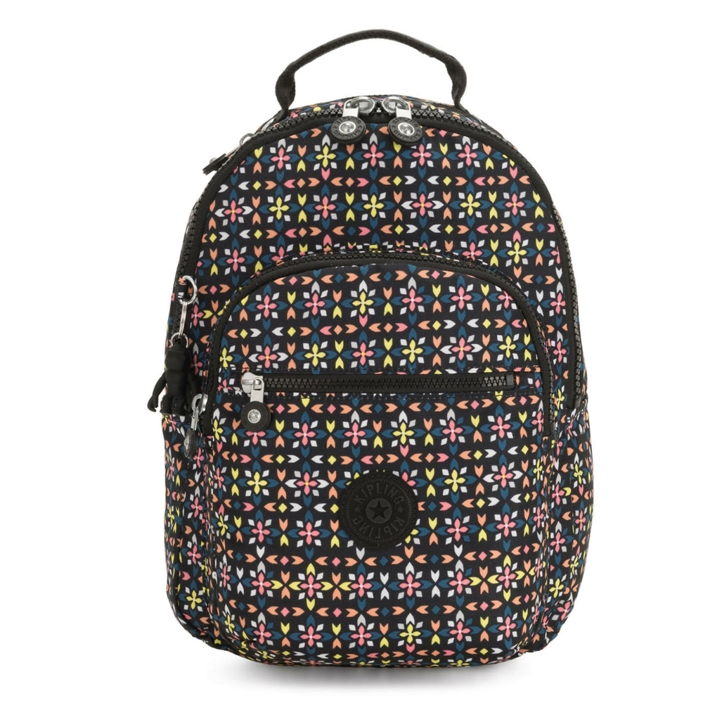 Kipling Seoul Go Small Backpack Floral Mozzaik
